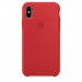 Apple Silicone Case - оригинален силиконов кейс за iPhone X, iPhone XS (червен) 1