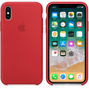 Apple Silicone Case for iPhone X, iPhone XS (red) 1