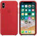 Apple Silicone Case - оригинален силиконов кейс за iPhone X, iPhone XS (червен) 2