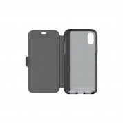 Tech21 Evo Wallet Case - кожен флип калъф с висока защита за iPhone XS, iPhone X (черен) 4