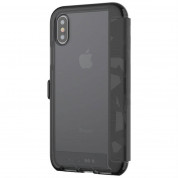 Tech21 Evo Wallet Case - кожен флип калъф с висока защита за iPhone XS, iPhone X (черен) 2