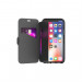 Tech21 Evo Wallet Case - кожен флип калъф с висока защита за iPhone XS, iPhone X (черен) 6