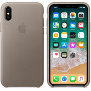 Apple iPhone Leather Case for iPhone X (taupe) 2