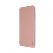 Artwizz SmartJacket case - полиуретанов флип калъф за iPhone XS, iPhone X (розово злато)
