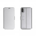 Torrii Gemini Case - двулицев кожен калъф, тип портфейл за iPhone XS, iPhone X (сребрист) 3
