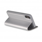 Torrii Gemini Case - двулицев кожен калъф, тип портфейл за iPhone XS, iPhone X (сребрист) 4