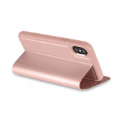 Torrii Gemini Case - двулицев кожен калъф, тип портфейл за iPhone XS, iPhone X (розово злато) 4