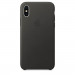 Apple iPhone Leather Case - оригинален кожен кейс (естествена кожа) за iPhone X (сив) 1