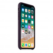 Apple iPhone Leather Case for iPhone X (dark aubergine) 3
