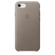 Apple iPhone Leather Case - оригинален кожен кейс (естествена кожа) за iPhone 8, iPhone 7 (светлокафяв)