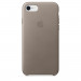 Apple iPhone Leather Case - оригинален кожен кейс (естествена кожа) за iPhone 8, iPhone 7 (светлокафяв) 1