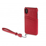 Torrii Koala Case - кожен кейс със слот за кр. карта за iPhone XS, iPhone X(червен) 1