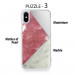 Torrii Puzzle Case - хибриден (поликарбонат, алуминий, мрамор и перли) кейс за iPhone XS, iPhone X (бял) 2