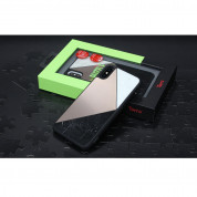 Torrii Puzzle Case - хибриден (поликарбонат, алуминий и мрамор) кейс за iPhone XS, iPhone X (черен) 4