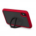 Torrii Torero Case - хибриден удароустойчив кейс за iPhone XS, iPhone X (червен-прозрачен) 4
