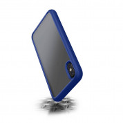 Torrii Torero Case - хибриден удароустойчив кейс за iPhone XS, iPhone X (син-прозрачен) 2