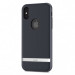 Moshi Vesta Case - хибриден удароустойчив кейс за iPhone XS, iPhone X (тъмносин)	 2