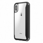 Griffin Survivor Clear Wallet - кожен калъф, тип портфейл с висока защита за iPhone XS, iPhone X (черен-прозрачен) 1