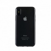 Tucano Elektro Flex Case - силиконов (TPU) калъф за iPhone XS, iPhone X (прозрачен-черен) 1
