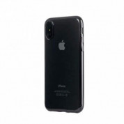 Tucano Elektro Flex Case - силиконов (TPU) калъф за iPhone XS, iPhone X (прозрачен-черен)