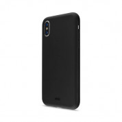 Artwizz Silicone Case - силиконов (TPU) калъф за iPhone XS, iPhone X (черен)