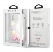 Guess Glitter Palm Spring Hard Case for Apple iPhone XS, iPhone X (gold) 4