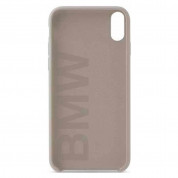 BMW Signature Silicone Hard Case - твърд силиконов кейс за iPhone X (сив) 1