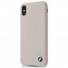 BMW Signature Silicone Hard Case - твърд силиконов кейс за iPhone X (сив) 1