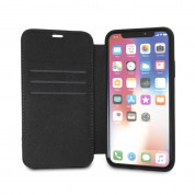BMW Signature Leather Booktype Case for iPhone XS, iPhone X (black) 4