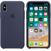 Apple Silicone Case for iPhone X, iPhone XS (midnight blue) 1
