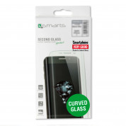 4smarts Second Glass Curved 9H - калено стъклено защитно покритие с извити ръбове за целия дисплея на iPhone 11 Pro, iPhone XS, iPhone X (прозрачен-бял) 2