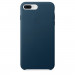 Apple iPhone Leather Case - оригинален кожен кейс (естествена кожа) за iPhone 8 Plus, iPhone 7 Plus (космическо синьо) 1
