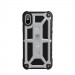 Urban Armor Gear Monarch Case - удароустойчив хибриден кейс за iPhone XS, iPhone X (черен-сребрист) 2