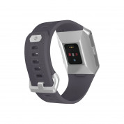 Fitbit Ionic Watch - умен фитнес часовник с известия и следене на дневната и нощна активност на организма за iOS, Android и Windows Phone (син-сив) 3