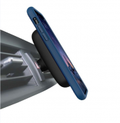 Evutec Aergo Ballistic Nylon - хибриден TPU кейс и магнитна поставка за iPhone XS, iPhone X (син) 2