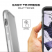 Ghostek Cloak 3 Case - хибриден удароустойчив кейс за iPhone XS, iPhone X (прозрачен-сребрист) 5