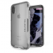 Ghostek Cloak 3 Case - хибриден удароустойчив кейс за iPhone XS, iPhone X (прозрачен-сребрист) 1