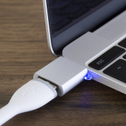 Satechi USB-C to USB Female Adapter - USB-A адаптер за MacBook и компютри с USB-C порт (сребрист) 3