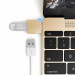 Satechi USB-C to USB Female Adapter - USB-A адаптер за MacBook и компютри с USB-C порт (златист) 3