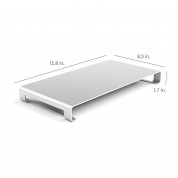 Satechi Aluminium Monitor Stand - настолна алуминиева поставка за монитори, MacBook и лаптопи (сребриста) 3