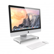 Satechi Aluminium Monitor Stand - настолна алуминиева поставка за монитори, MacBook и лаптопи (сребриста) 2
