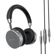 Satechi Wireless On-Ear Headphones - безжични слушалки с микрофон и управление на звука (тъмносив) 1