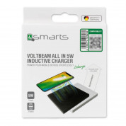 4smarts Inductive Charger VoltBeam All In 5W - поставка (пад) за безжично захранване за QI съвместими устройства (бял) 4