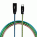 4smarts FerrumCord Type-C Stainless Steel Data Cable - USB-C кабел с оплетка от неръждаема стомана (100 см) (хамелеон) 3