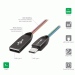 4smarts FerrumCord Type-C Stainless Steel Data Cable - USB-C кабел с оплетка от неръждаема стомана (100 см) (хамелеон) 2