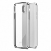 Moshi Vitros Case - силиконов (TPU) калъф за iPhone XS, iPhone X (сребрист-прозрачен) 4