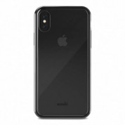 Moshi Vitros Case - силиконов (TPU) калъф за iPhone XS, iPhone X (черен-прозрачен)