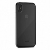Moshi Vitros Case - силиконов (TPU) калъф за iPhone XS, iPhone X (черен-прозрачен) 1