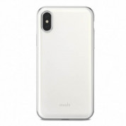 Moshi iGlaze - хибриден удароустойчив кейс за iPhone XS, iPhone X (бял)