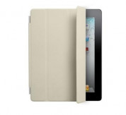 Apple Smart Cover - кожено покритие  за iPad 4, iPad 3, iPad 2 (кремав)